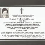 Preminula je Ljuba Šehović