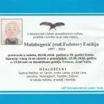Preminula je Emilija Mulabegović