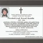 Preminula je Katalin Piccolotti