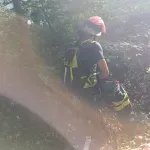 Požar na Husinu i dalje aktivan