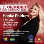 Nakon koncerta Hanke Paldum na Trgu slobode zajedničko praćenje utakmice BiH – Švedska