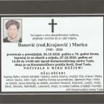 Preminula je Marica Banović