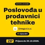 Omega d.o.o. zapošljava: Poslovođa u prodavnici tehnike ()