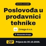 Omega d.o.o. zapošljava: Poslovođa u prodavnici tehnike ()