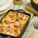 Što s ostacima kuhane šunke? Sjajan recept za zapečeni krumpir