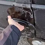 Već prvi led mu zadao probleme, Slovenac podijelio muke s autom na društvenim mrežama