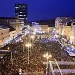 FOTO Pogledajte snimke iz zraka: Evo kako izgleda glavni trg uoči dočeka rukometaša