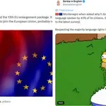 Crnogorci se hvalili ulaskom u Europsku uniju, a iz Srbije stiglo podbadanje i meme s Homerom Simpsonom