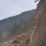 VIDEO Vozač u susjedstvu za dlaku izbjegao nesreću: Zaustavio se sekundu prije odrona