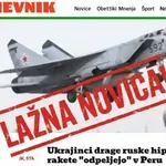 SiOL in Dnevnik prodajata bizarno laž: Kinžale Ukrajinci »pošiljajo v Limo« in »uničujejo« z nacionalistično pesmijo!