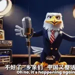 Kitajska se z risanko norčuje iz ZDA: »Oh ne, to je kitajski šok, znova so na vrhu!«