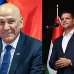 Takole sta si na tekmi v Celju naklonjenost izkazovala Janša in Stevanović