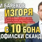 Ники Бареков изгоря с 10 бона в педофилски скандал