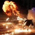 Антиправителствен митинг в Албания