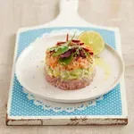 Авокадо тартар със сьомга и риба тон