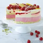 Сладоледена парфе торта - лимонова с плод