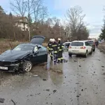 Тежка катастрофа с няколко автомобила в Бистрица, има пострадали