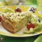 Макаронада с грах и царевица