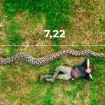 7,22 метра: Уловиха питон гигант в Индонезия