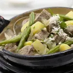 Зелен фасул с телешко, картофи и хрян