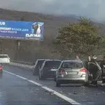 Кошмар на АМ Тракия заради лошото време