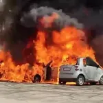 Изгоряха четири автомобила