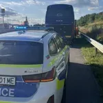 Полицаи спасиха деца от аварирал автобус на магистрала „Тракия“ (СНИМКИ)