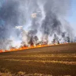 Овладяха големия пожар край Стара Загора