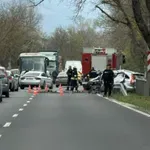 Катастрофа блокира пътя Русе - Разград