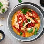 Пиле с чушки, кашу и ориз