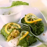 Сарми с кускус и кисело мляко