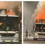 Боклукчийски камион се запали в центъра на София