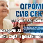 Огромен сив сектор се крие зад наемането на болногледачи за възрастни хора в домакинствата
