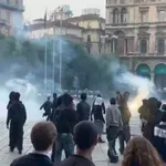 Протест в Милано прерасна в масови безредици, евакуираха и затвориха метрото (ВИДЕО)