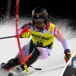 Гледайте Алберт Попов на слалома в Мадона ди Кампильо