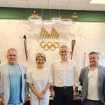 Весела Лечева и членове на ИК на БОК на специална среща в Скопие