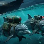 ДЕЛФИНИ КАМИКАДЗЕ: Иран плаши САЩ с морски бозайници, въоръжени с мини