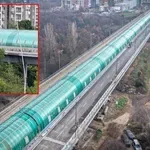 Опасна игра: Деца се качиха върху мост на метрото и хвърляха предмети (ВИДЕО)