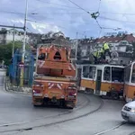 ЖЕЛЕЗЕН СБЛЪСЪК: Катастрофа между два трамвая в София