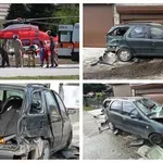 ТЕЖКАТА КАТАСТРОФА С ДЕЦА В ГОРНА ОРЯХОВИЦА: Вижте момента на удара в стълб (ВИДЕО)