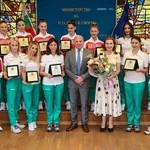 Министър Керязов отличи медалистките ни от Европейското по гимнастика