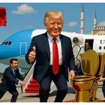 НЕ ВЯРВА ДОРИ НА СЯНКАТА СИ: Тръмп пристигна в Анкара със собтвена тоалетна!