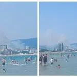 Пожар пламна край Слънчев бряг