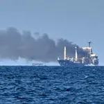 Военен удар потопи кораб край Одеса (ВИДЕО)