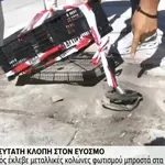 ПАК СЕ ПРОЧУХМЕ: Българин хвърли око на електрически стълбове в Солун и ги отряза
