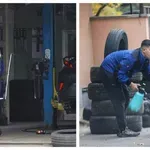 Сменяме гуми, ядем плескавици