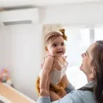 Бебета и новородени в помещения с термопомпа