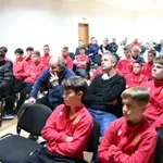 Проектонационалният отбор по футбол за деца до 14 години се включи в образователна лекция