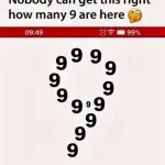 Koliko devetki možete izbrojati na ovoj slici?