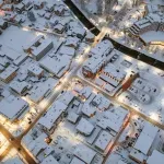 Magični prizori Fojnice pod snježnim pokrivačem iz zraka / FOTO